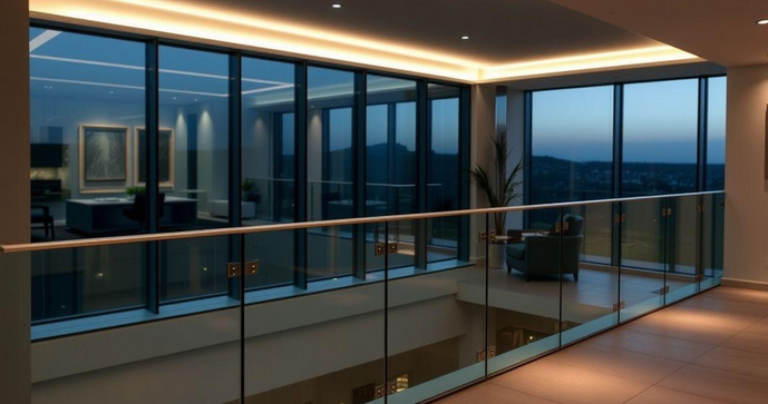 Guarda corpo de vidro fumê: elegância e segurança para sua casa