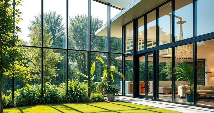 Pele de vidro residencial: beleza e segurança