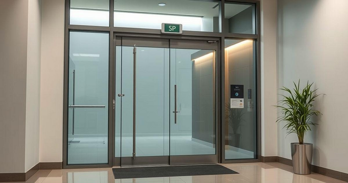 Porta de vidro automática com sensor transforma acessibilidade e modernidade em seu espaço