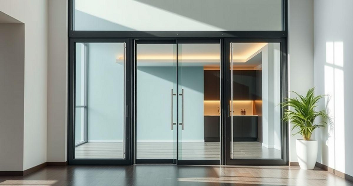 Porta telescópica de vidro: soluções modernas para ambientes elegantes